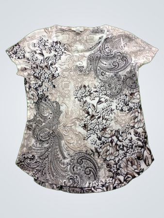 Croft & Barrow Women's Medium Paisley Blouse