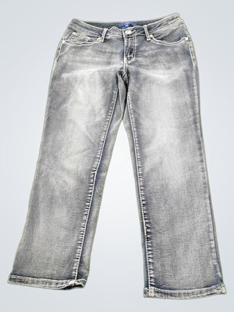 Gray Capri Jeans