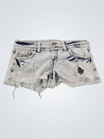 Distressed Denim Shorts