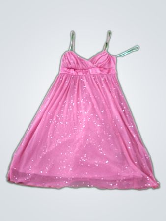 B.Wear Pink Sparkly Mini Dress
