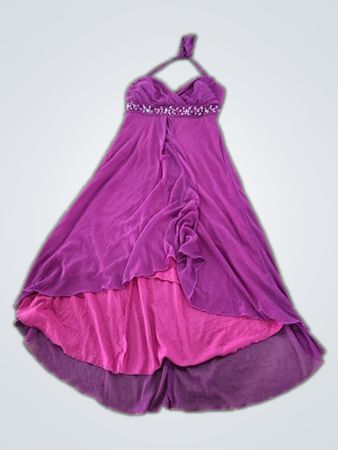 Women's Purple Halter Dress