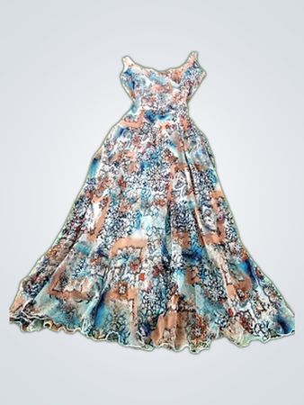 Kasper Abstract Print Maxi Dress