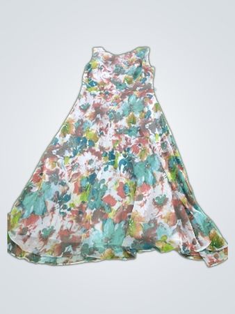 Kasper Floral Sleeveless Midi Dress