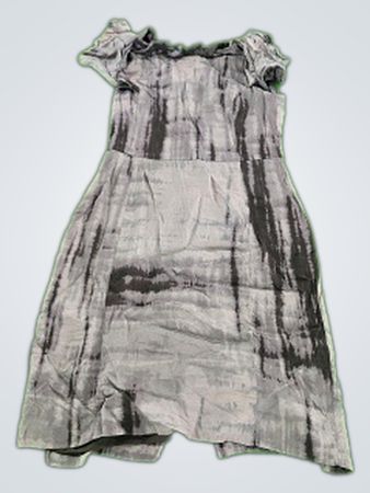 Gray Tie-Dye Dress