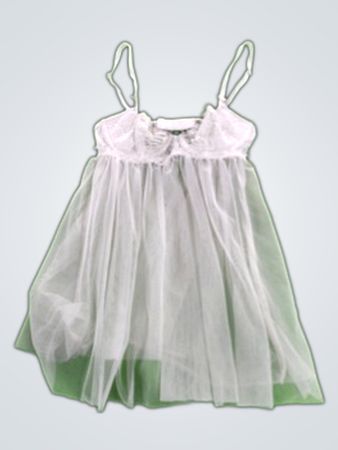 White Mesh Dress