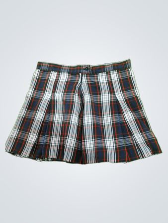 Plaid Pleated Skirt