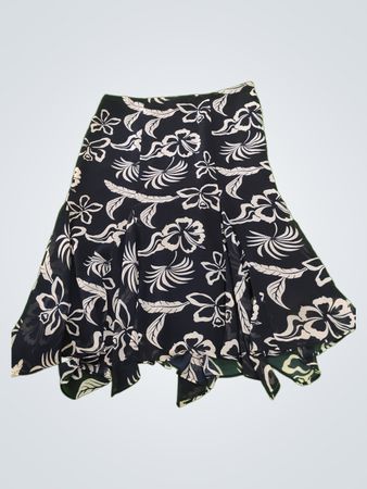 Chaps Floral Midi Skirt