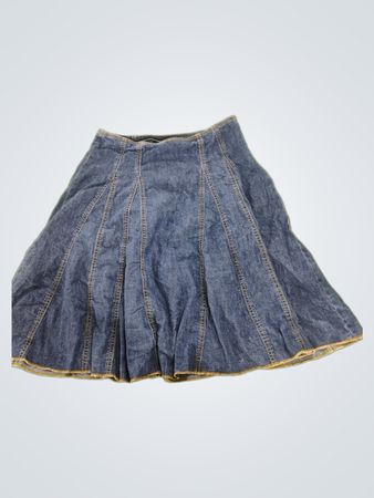 GAP Denim Pleated Skirt