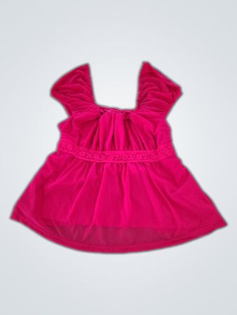 Pink Ruffled Sleeve Top