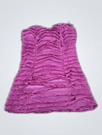charlotte russe Pink Ruffled Top