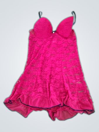 Jessica Simpson Pink Lace Chemise