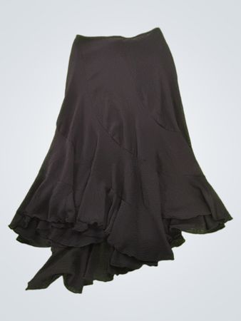 Black Ruffled Skirt