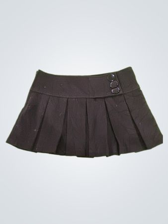 Allegra K Black Pleated Skirt