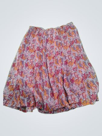 Jaclyn Smith Floral Print Midi Skirt