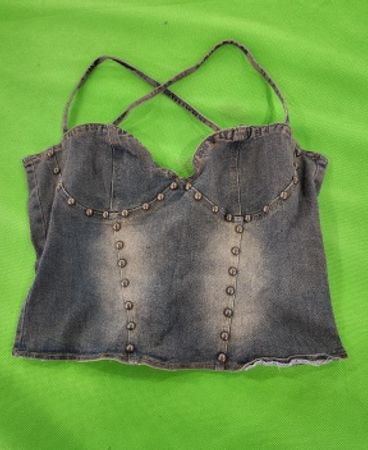 Denim Corset Top