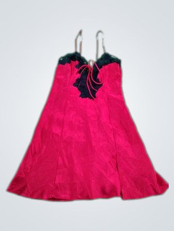 Pink and Black Dress