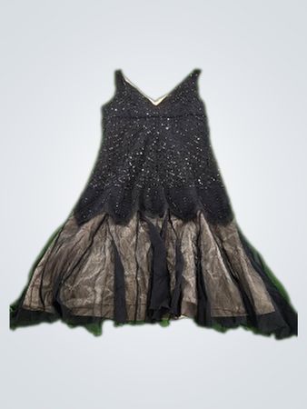 Black Sequined Dress