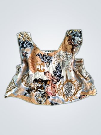 miss chief of california floral print top