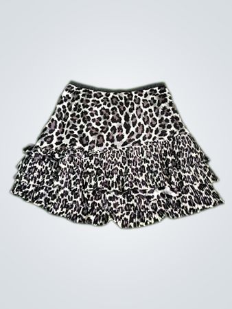 DKNY Jeans Leopard Print Mini Skirt