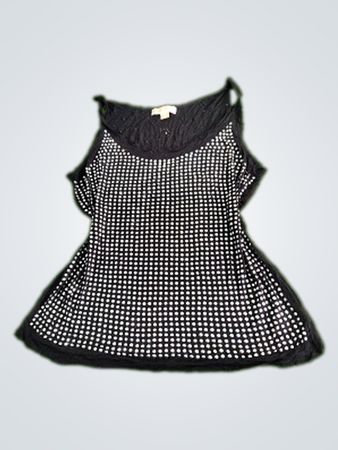 Michael Kors Black Embellished Camisole Top