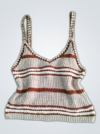 American Eagle Striped Knit Camisole Top