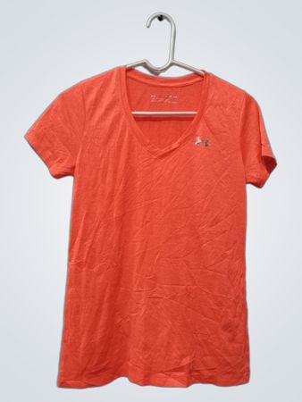 Under Armour Orange V-Ausschnitt T-Shirt