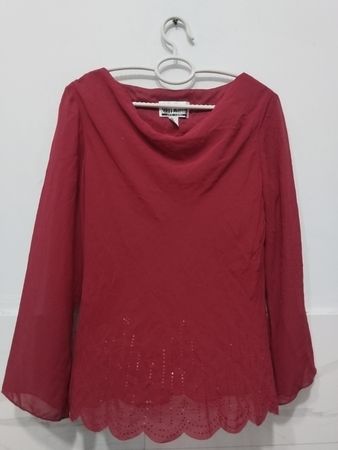 Sheri Martin New York Red Blouse Size 12