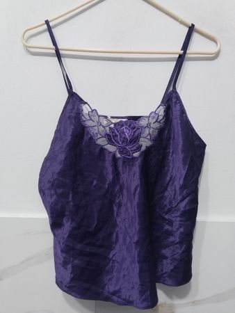 L.Gentiana Collection Purple Floral Camisole