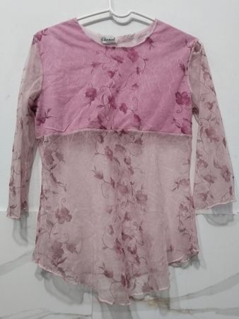 Chancel Paris Pink Floral Sheer Top