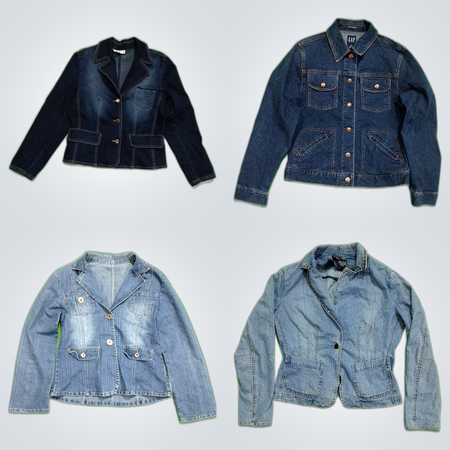 Ensemble de vestes en denim vintage