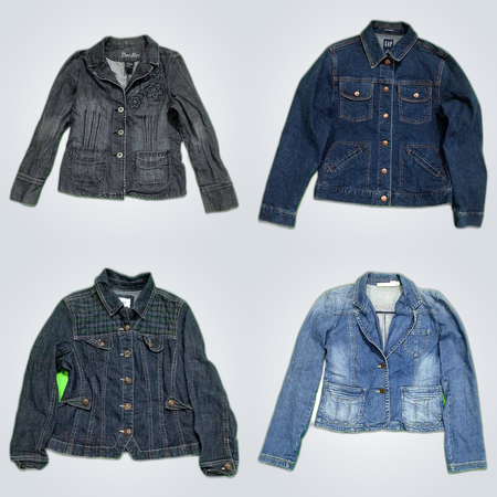 Ensemble de vestes en denim Y2K