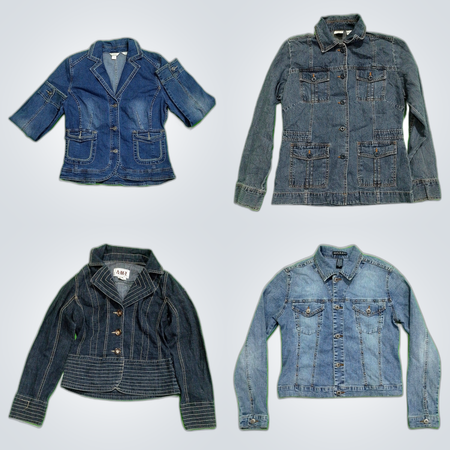 Ensemble de vestes en denim Y2K