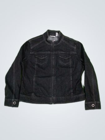 Chico's Platinum Denim Jacket