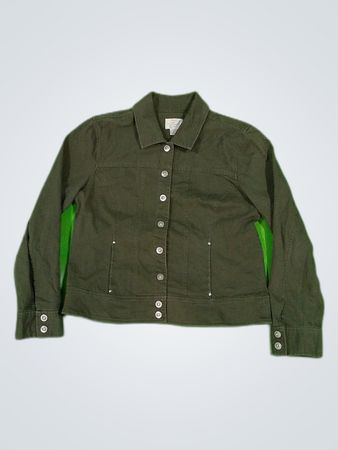 Chaqueta de mezclilla verde Christopher & Banks