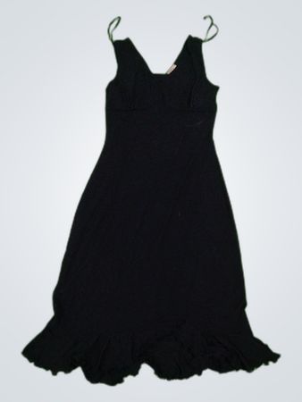 Y2K Midnight Noir Poly Dress