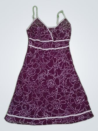 Unbranded Purple Floral Strap Mini Dress