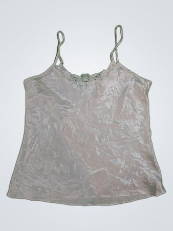 White Lace Trim Camisole