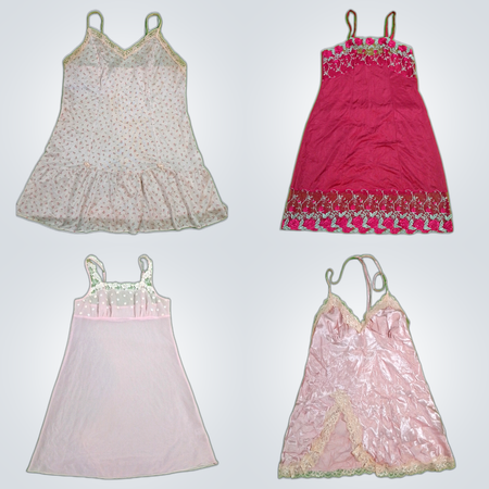 Lace Trim Camisole Dresses