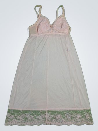 Pink Lace Slip Dress