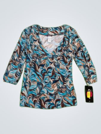 Cocomo Printed V-Neck Blouse