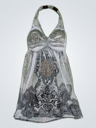 INC Printed Halter Mini Dress