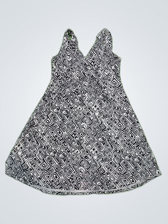 Unbranded Geometric Print Sleeveless Mini Dress