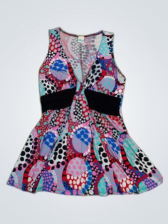 Peachy Printed Mini Dress