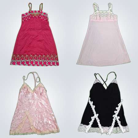 Lace Trim Camisole Dresses