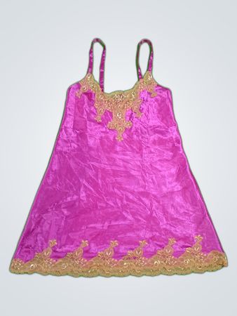 New York & Company Purple Satin Slip Dress