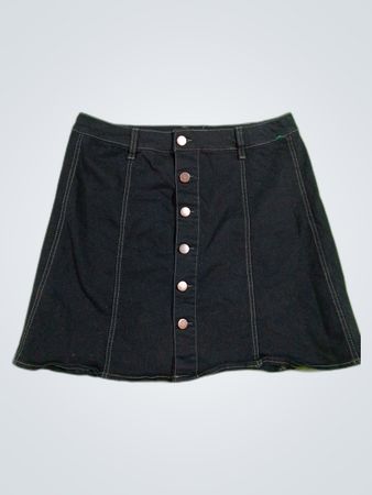 Falls Creek Black Denim Mini Skirt