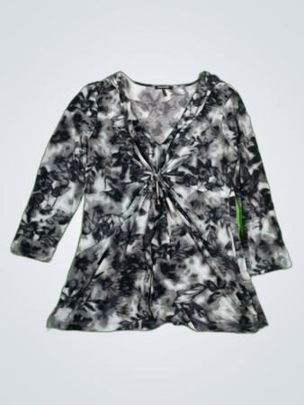 Daisy Fuentes Printed V-Neck Blouse