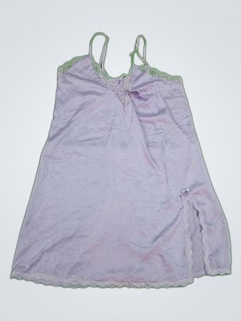 EKOUAE Lace Trim Slip Dress