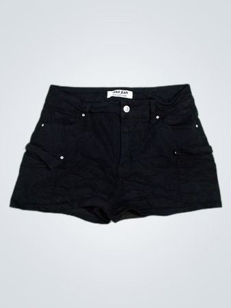 Black Denim Shorts