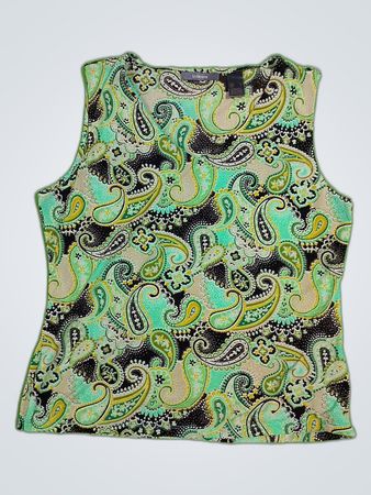 Liz Claiborne Paisley Print Tank Top